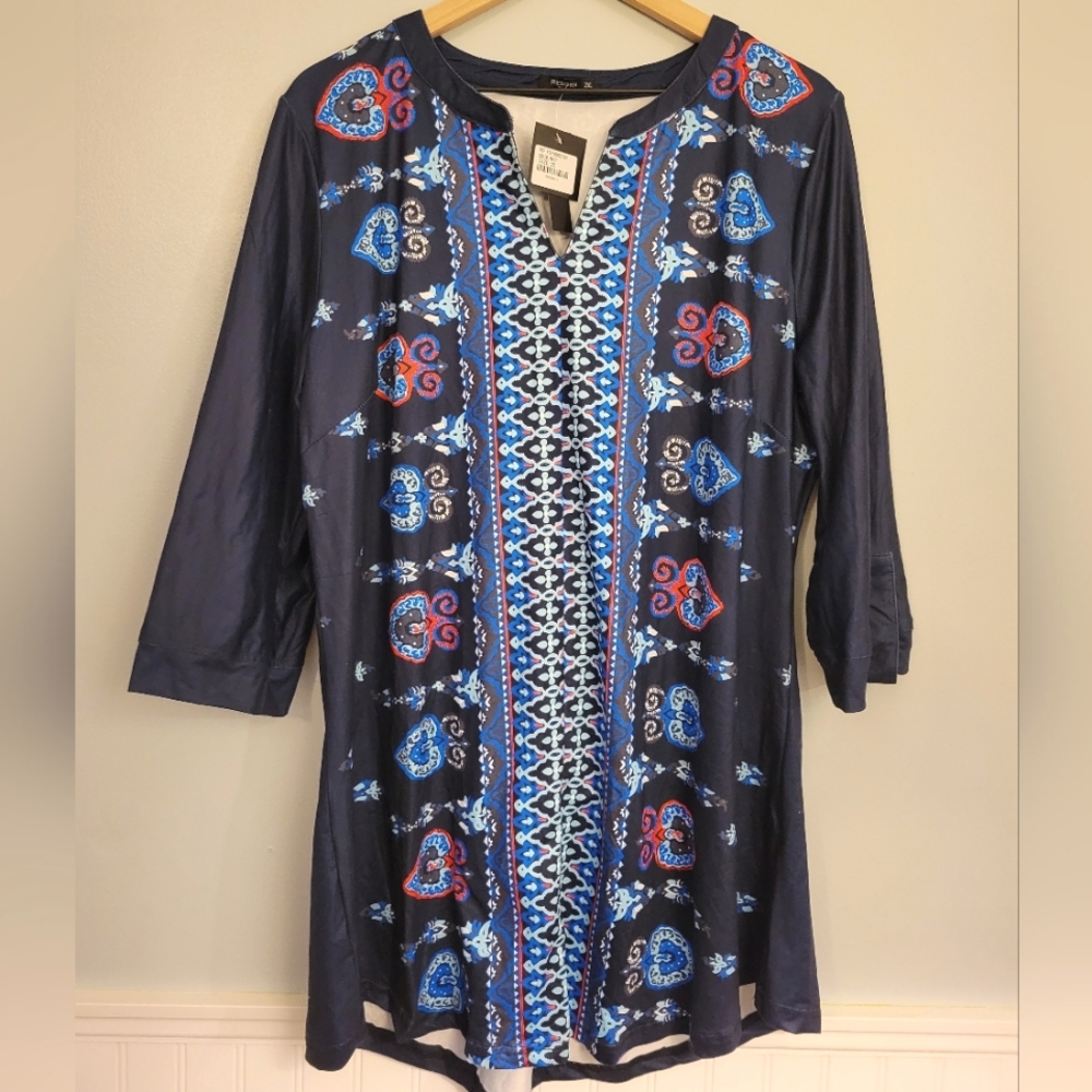 REBORN NWT tunic, 2X